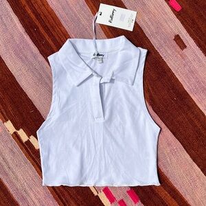 Crop Polo Tank
